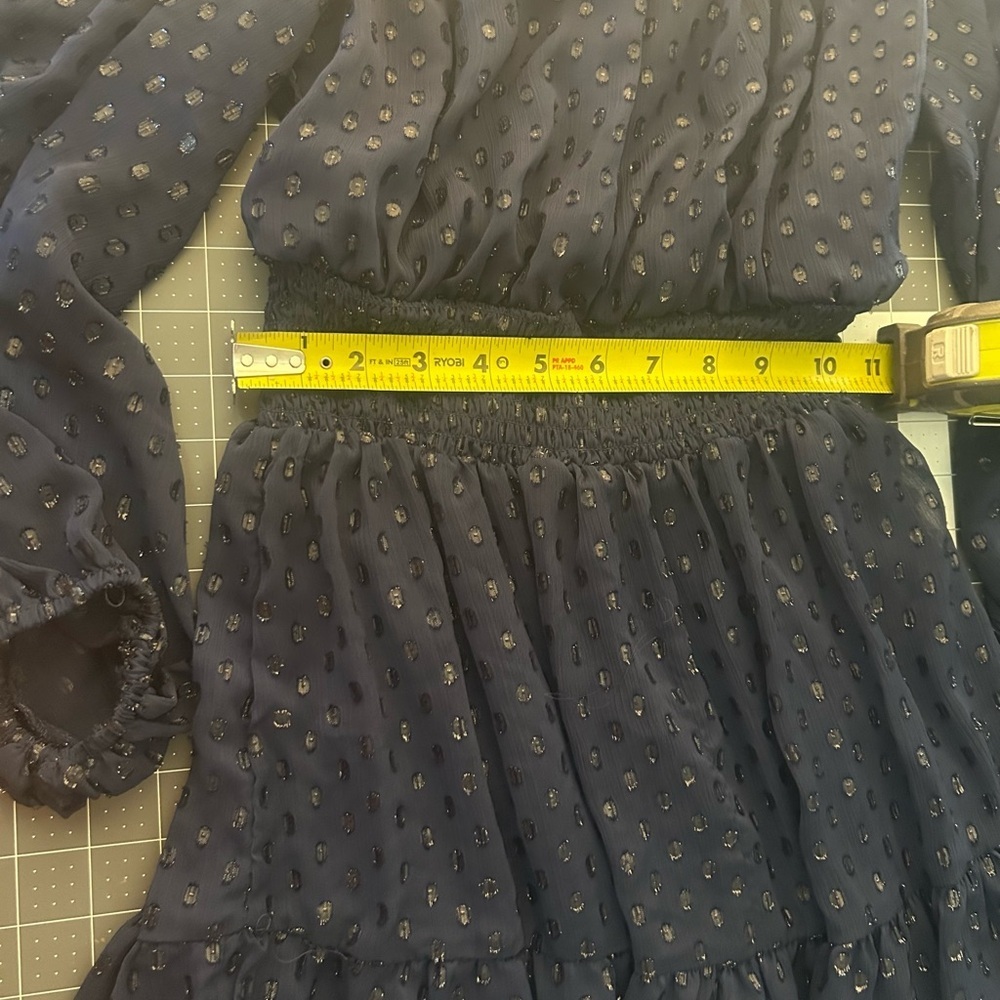 Elegant Navy Women's Casual Dress - Picture 2 of 5